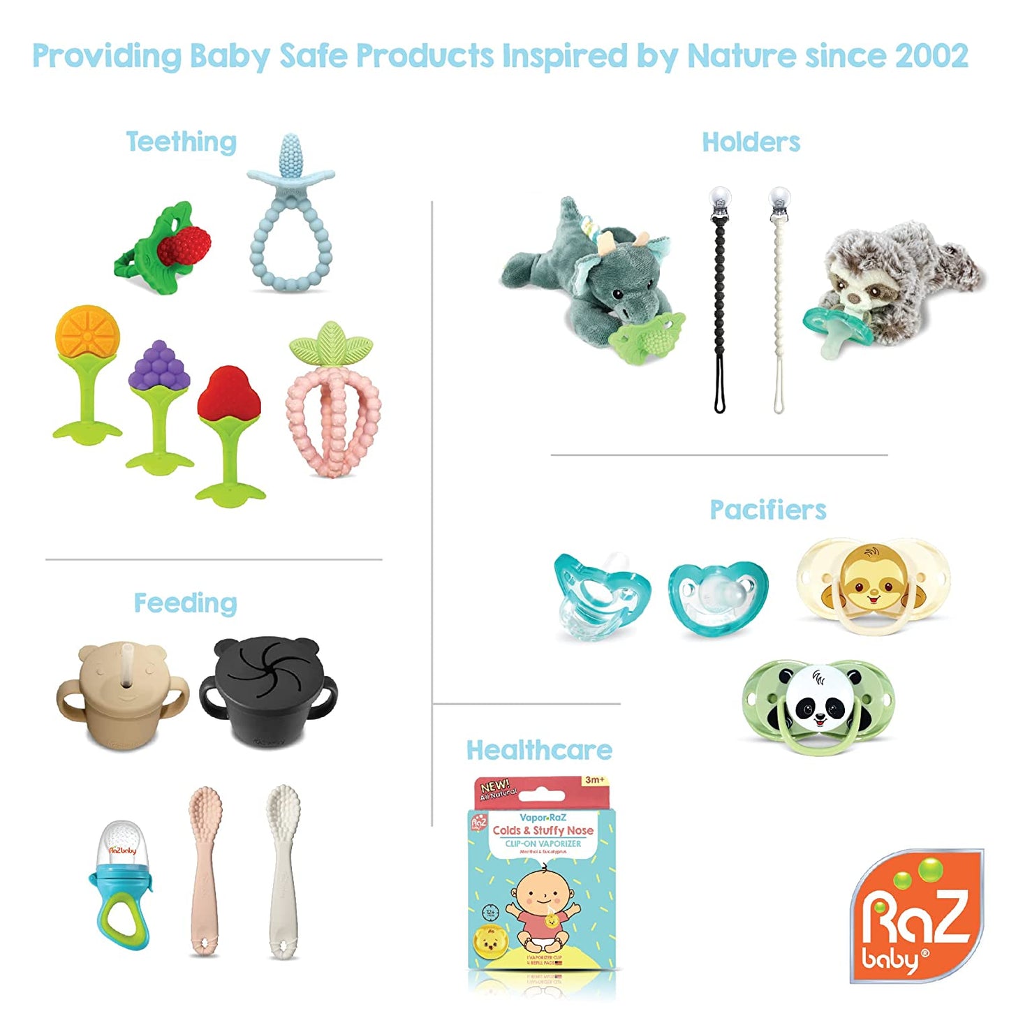 Baby Solids/Frozen Fruit Feeder Pacifier, Infant Teether Toy 6M+, Bpa-Free Silicone Pouch & Nipple, Safely Introduce Solids, Natural Teething Relief, Dishwasher Safe, Freezable – Green/Blue