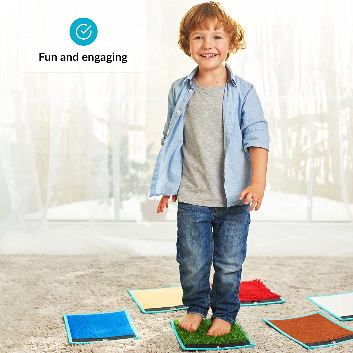Sensory Mats for Autistic Children | Sensory Tiles for Kids | Mats, Discs & Bean Bags | Sensory Wall Panel | Multi-Sensory Exploration | Sensory Toys | Sensory Room Equipment | Tactile Play